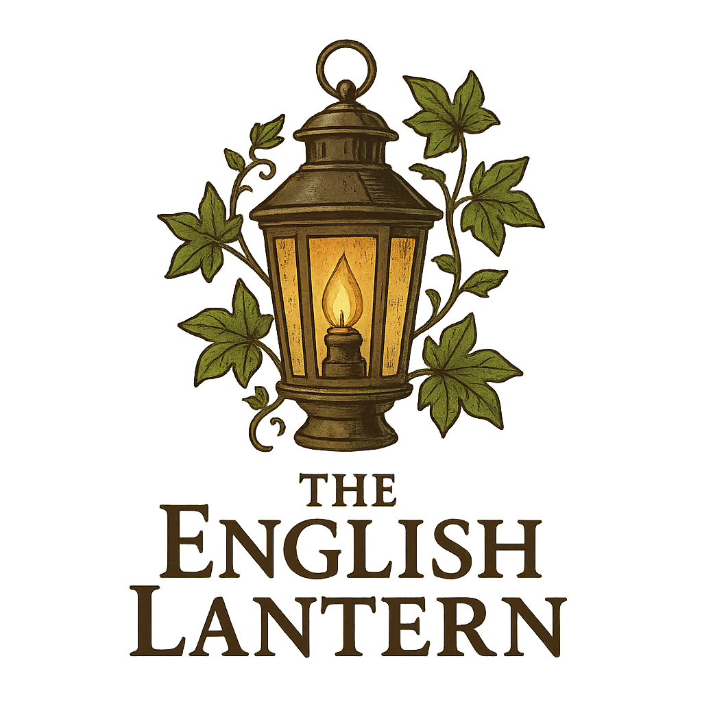 The English Lantern — a glowing lantern framed by ivy